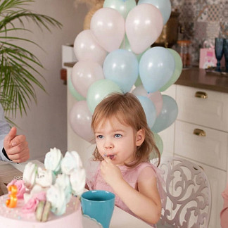 Гелиевые шары без рисунка «Ассорти Mini» 10″ (зефир)