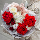 Букет «Клубника со сливками»