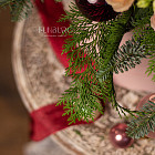 Цветы в шляпной коробке «Рождественский пунш»