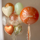 Набор: большой шар и связка шаров «Солнышко»