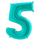 Шар из фольги «Цифра 5 (Тиффани)»