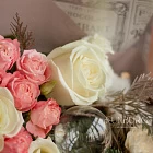 Букет цветов «Сливочная нуга»
