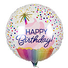 Шарик из фольги «Happy Birthday!» (кексик)