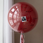 Большой стеклянный шар «Любовь без границ» 24″ с фотографией