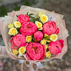 Дуобукет «Малиновый лимонад»