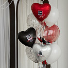 Связка шаров с фотографиями «My Love»