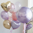 Большой стеклянный шар «Аметист» 24″