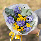 Букет из гиацинтов «Лазурный»