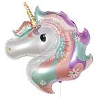 Шар из фольги «Единорог» (цветочный)