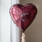 Шар из фольги с надписью «Спелая вишня» 30″