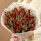 Букет красных тюльпанов L