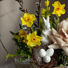 Пасхальная мини-композиция с зайчиком