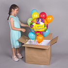 Коробка с маленькими шариками «С Днём рождения!»