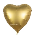 Шар из фольги «Сердце Satin (золото)»
