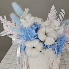 Готовая интерьерная композиция из сухоцветов №3