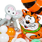 Фигура из шаров «Цифра 8 (кот)»