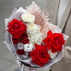 Букет «Клубника со сливками»