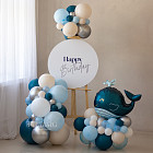 Бенто фотозона с мольбертом «Синий китёнок»