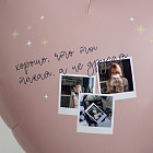 Большое сердце с вашими фотографиями «Dusty Rose» 36″