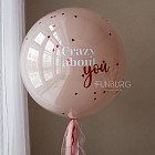 Большой стеклянный шар «Crazy in Love» 24″