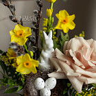 Пасхальная мини-композиция с зайчиком