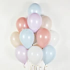 Гелиевые шары без рисунка «Ассорти Mini» 10″ (bloom)
