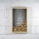 Копилка для винных пробок «Keep calm»