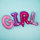 Шар фольгированный с воздухом «Girl»