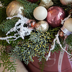 Цветы в шляпной коробке «Розовое шампанское»