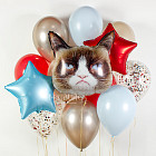 Набор шаров «Grumpy Cat»