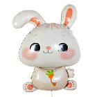 Шар из фольги «Зайка с морковкой»