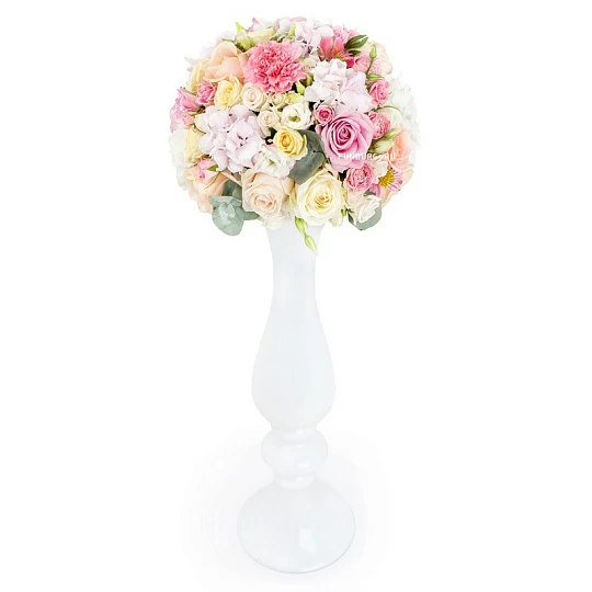 Оформление (украшение) свадебного стола цветами - Флористический салон Fl-er