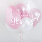 Шар Bubble с шариками «It's a girl!»