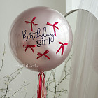 Большой стеклянный шар «Сладкая вишня» 24″