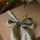 Набор ёлочных шаров с сухоцветами, 4 шт