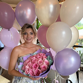  Воздушные шары под потолок «Аметист»