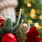 Цветы в стаканчике «Новогодний переполох»