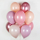 Гелиевые шары без рисунка «Ассорти (сливочная карамель)»