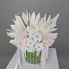 Готовая интерьерная композиция из сухоцветов №7