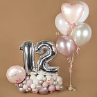 Фигура из шаров «Розовый шёлк»