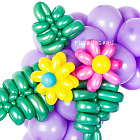 Фигура из шаров «Цифра цветочная»