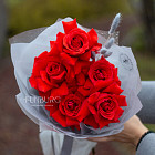 Букет из французских красных роз Nina