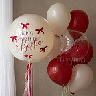 Большой стеклянный шар «Cranberry» 24″