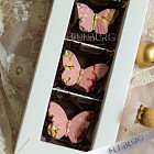 Шоколад ручной работы «Бабочки» S (клубничный шоколад)