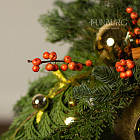 Композиция их хвои «Облепиховый пунш»