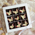 Шоколад ручной работы «Бабочки» M (белый шоколад)