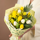 Букет тюльпанов «Яркость весны»