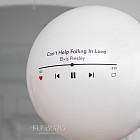 Большой шар с надписью «Love Song» 24″