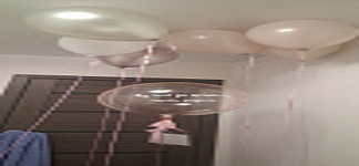 Воздушные шары под потолок «Розовый шёлк»