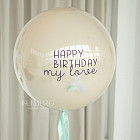 Большой стеклянный шар «Нежная мята»